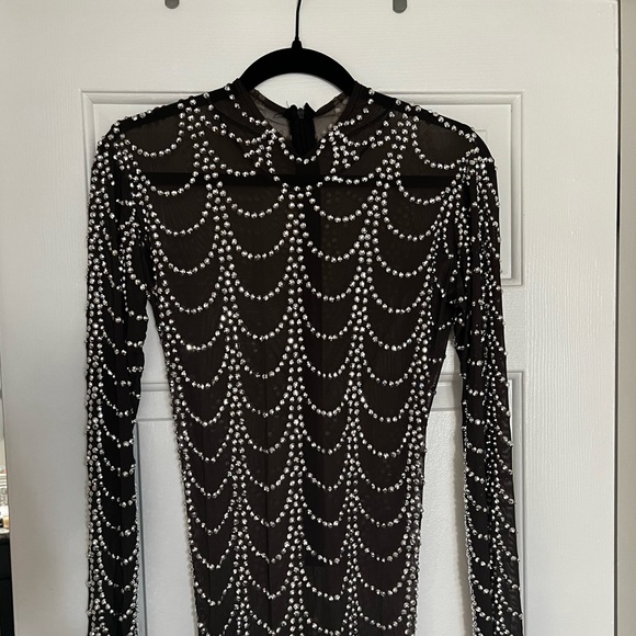 Black Rhinestone Dress. - Picture 2 of 7
